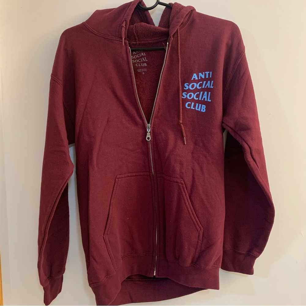 Anti Social Social Club Marron hoodie sz Small